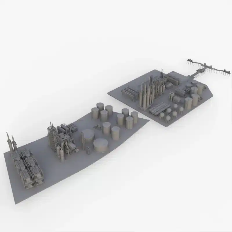 Industrial Water Plant 3D Model Download
