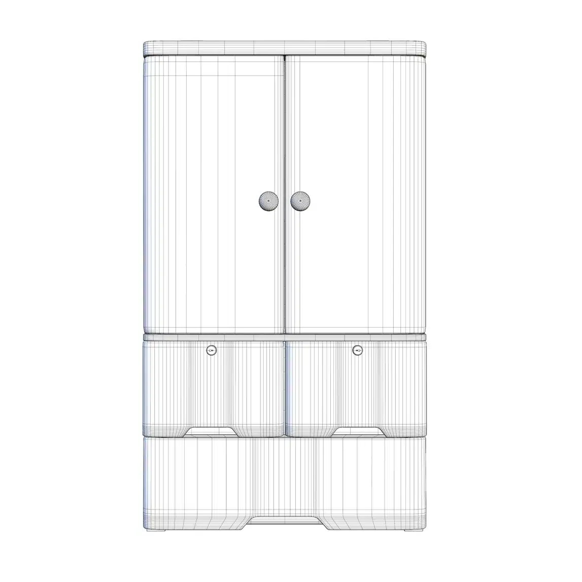 Kids Space Theme Wardrobe 3D Model - Image 14