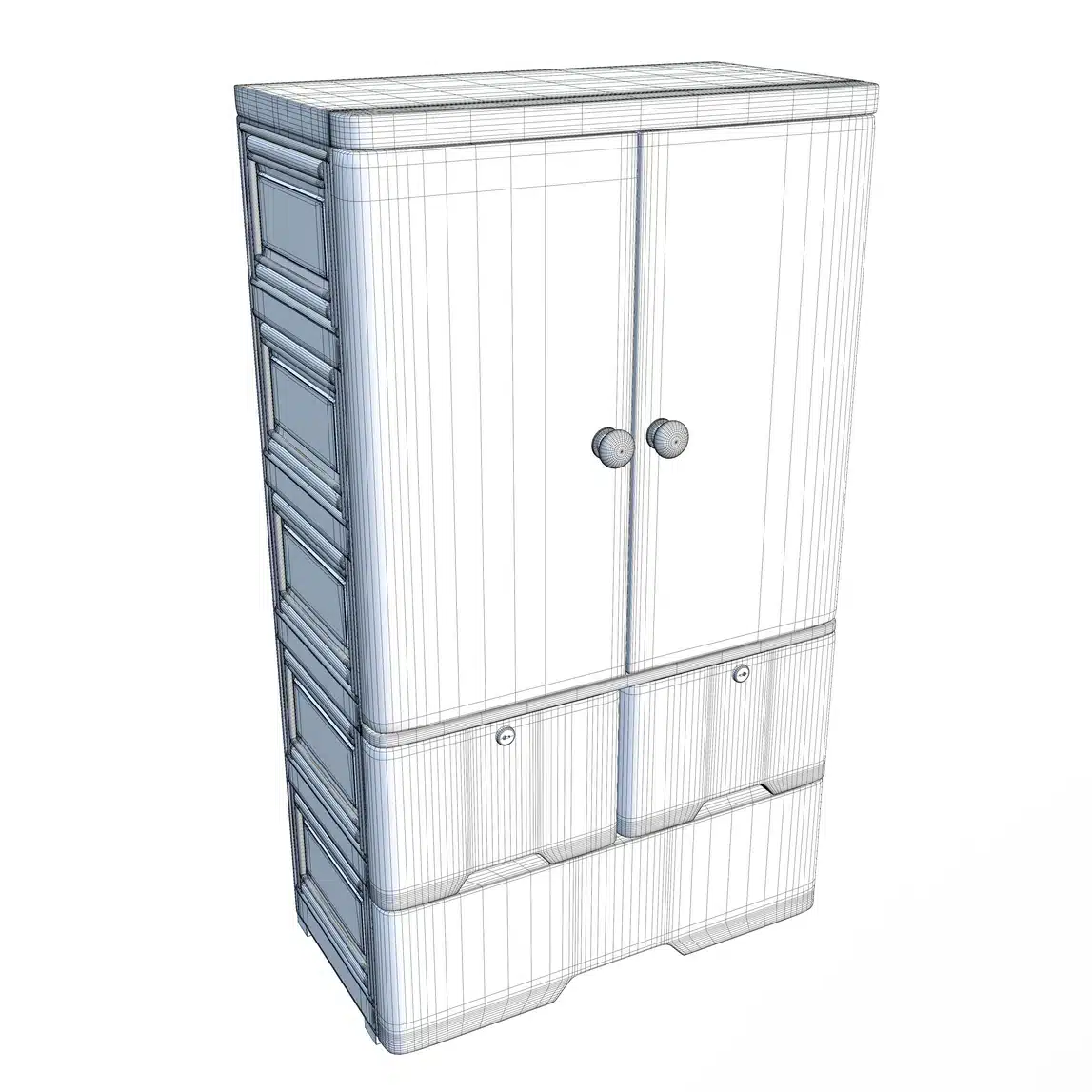 Kids Space Theme Wardrobe 3D Model - Image 15