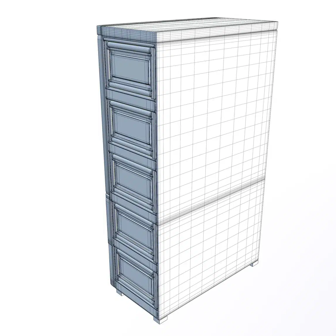Kids Space Theme Wardrobe 3D Model - Image 22
