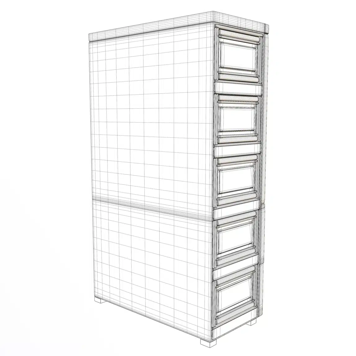 Kids Space Theme Wardrobe 3D Model - Image 23