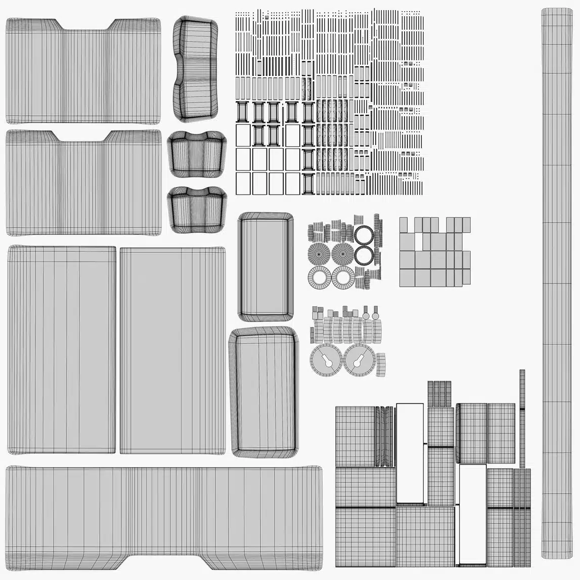 Kids Space Theme Wardrobe 3D Model - Image 24