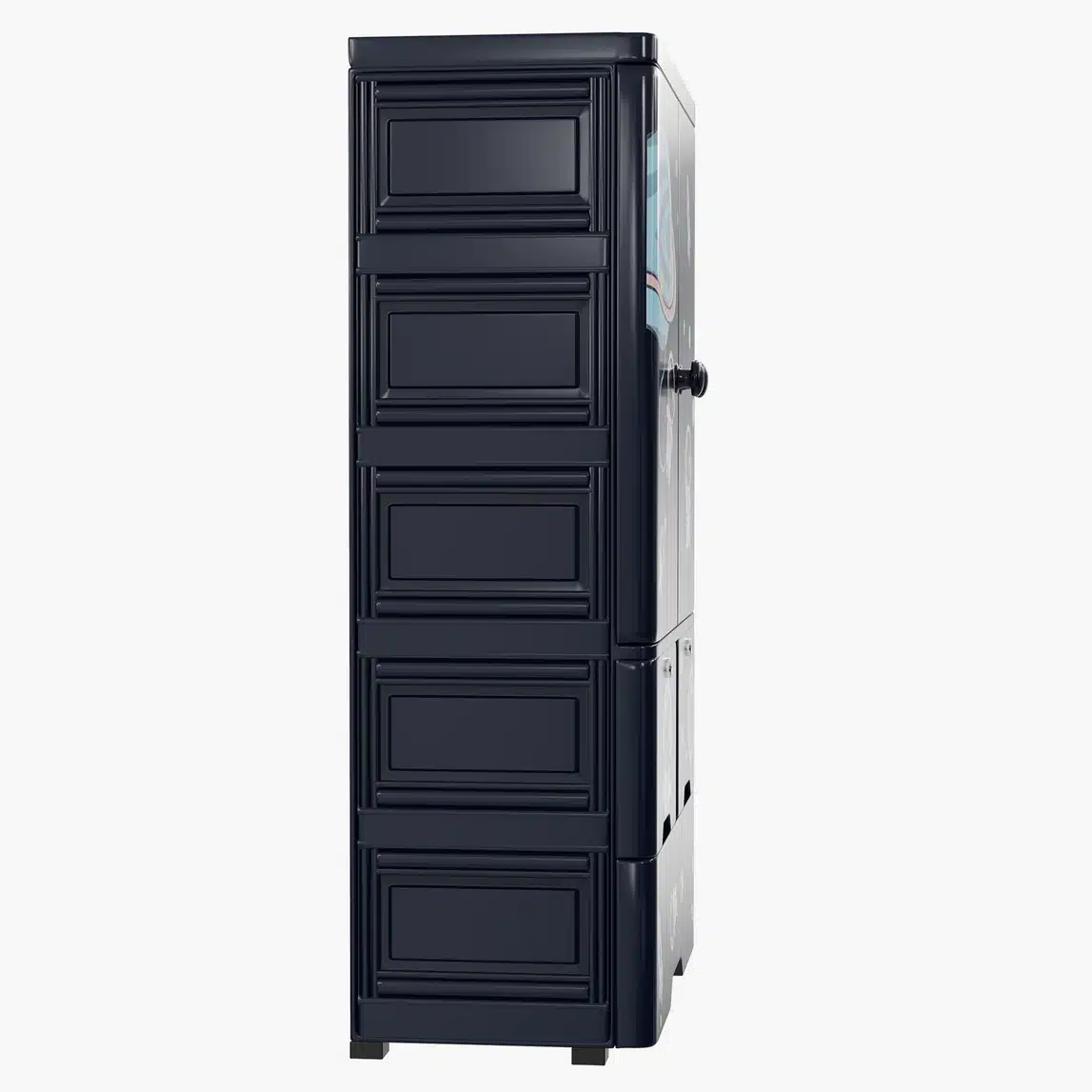 Kids Space Theme Wardrobe 3D Model - Image 3