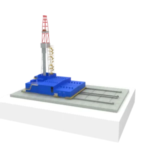 Land Oil Rig 3D Model
