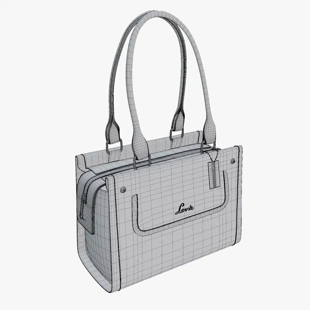 Leather Women Handbag 3D Model - Image 15