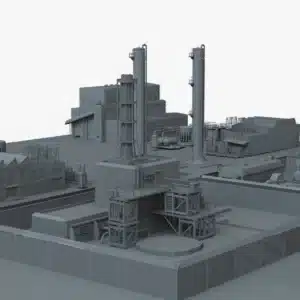 Power Station 3D Model