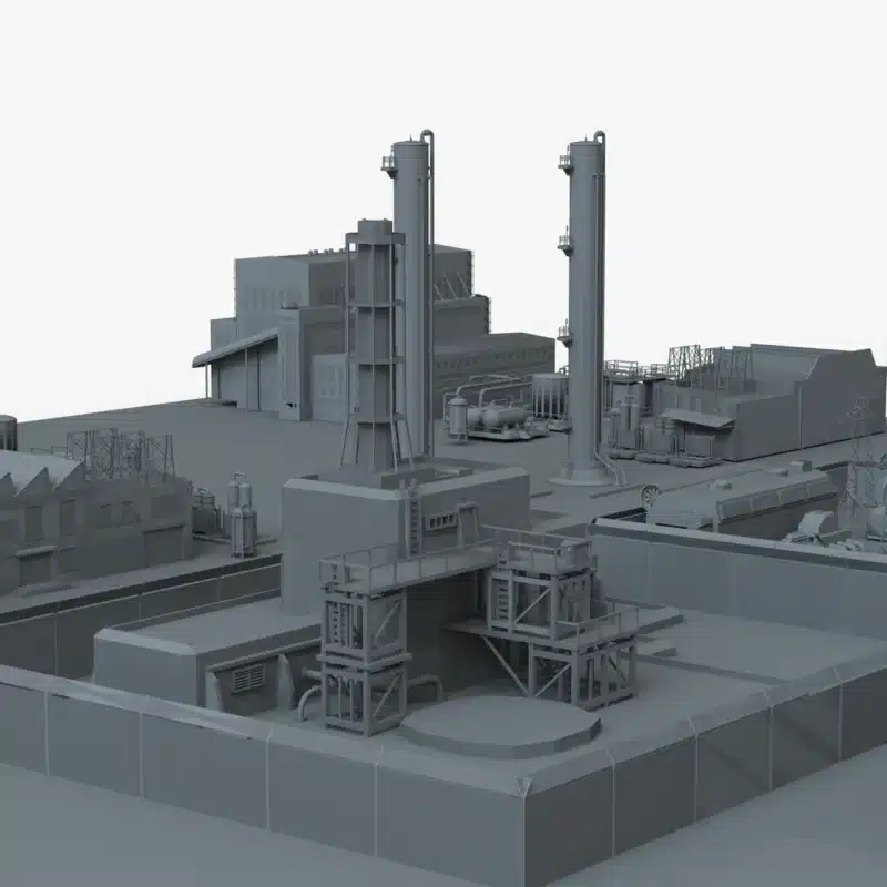 Power Station 3D Model