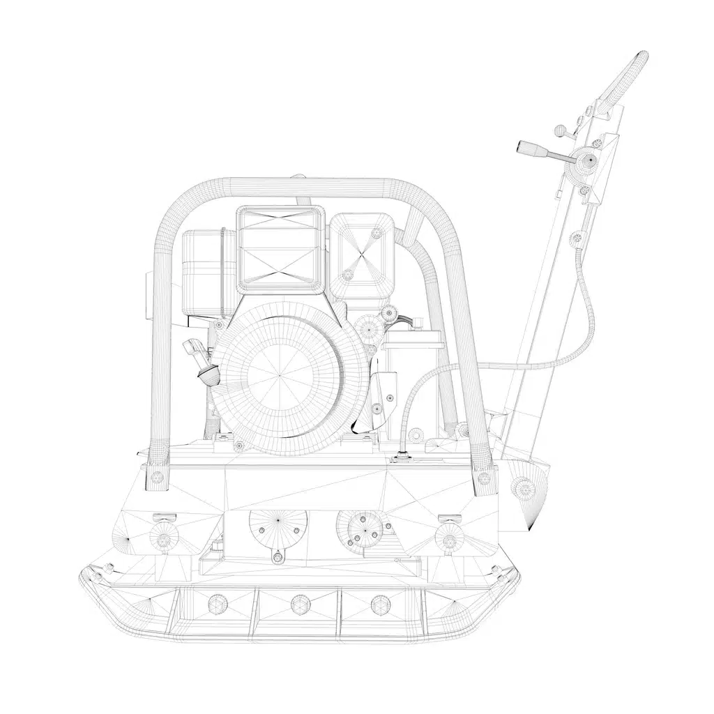 Vibratory Plate Compactor 3D Model - Image 12