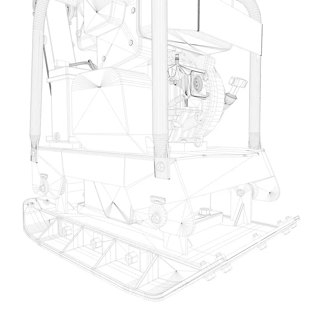 Vibratory Plate Compactor 3D Model - Image 13