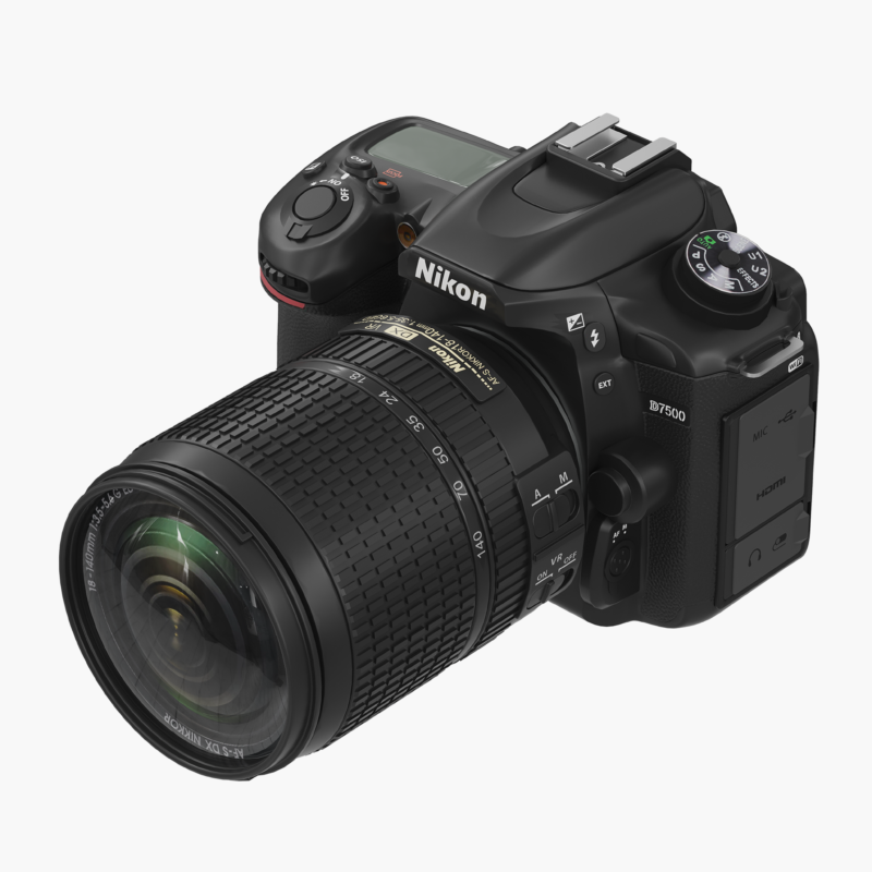 Nikon D7500 DSLR Camera 3D Model