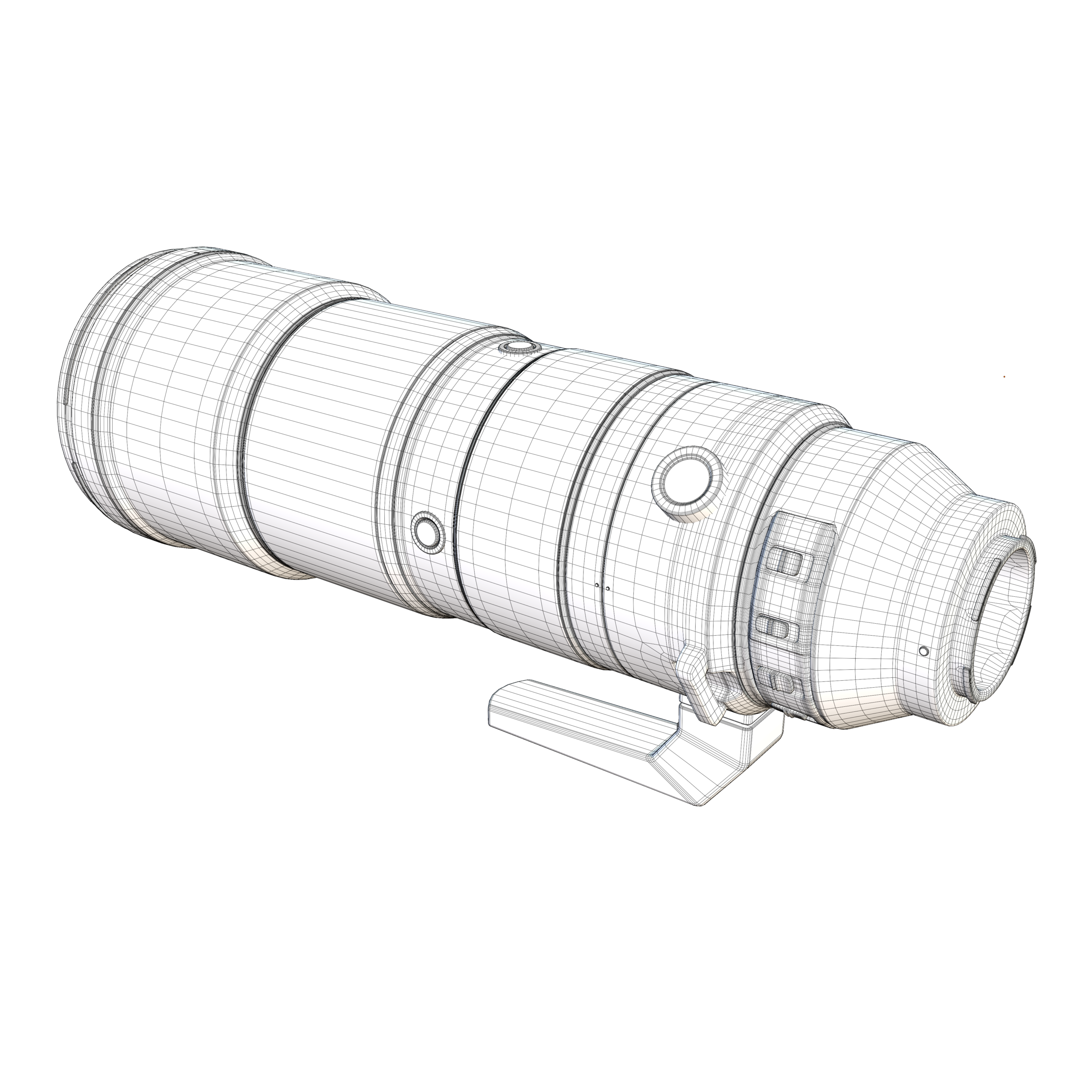 Sony FE 200-600mm Telephoto Lens 3D Model - Image 15