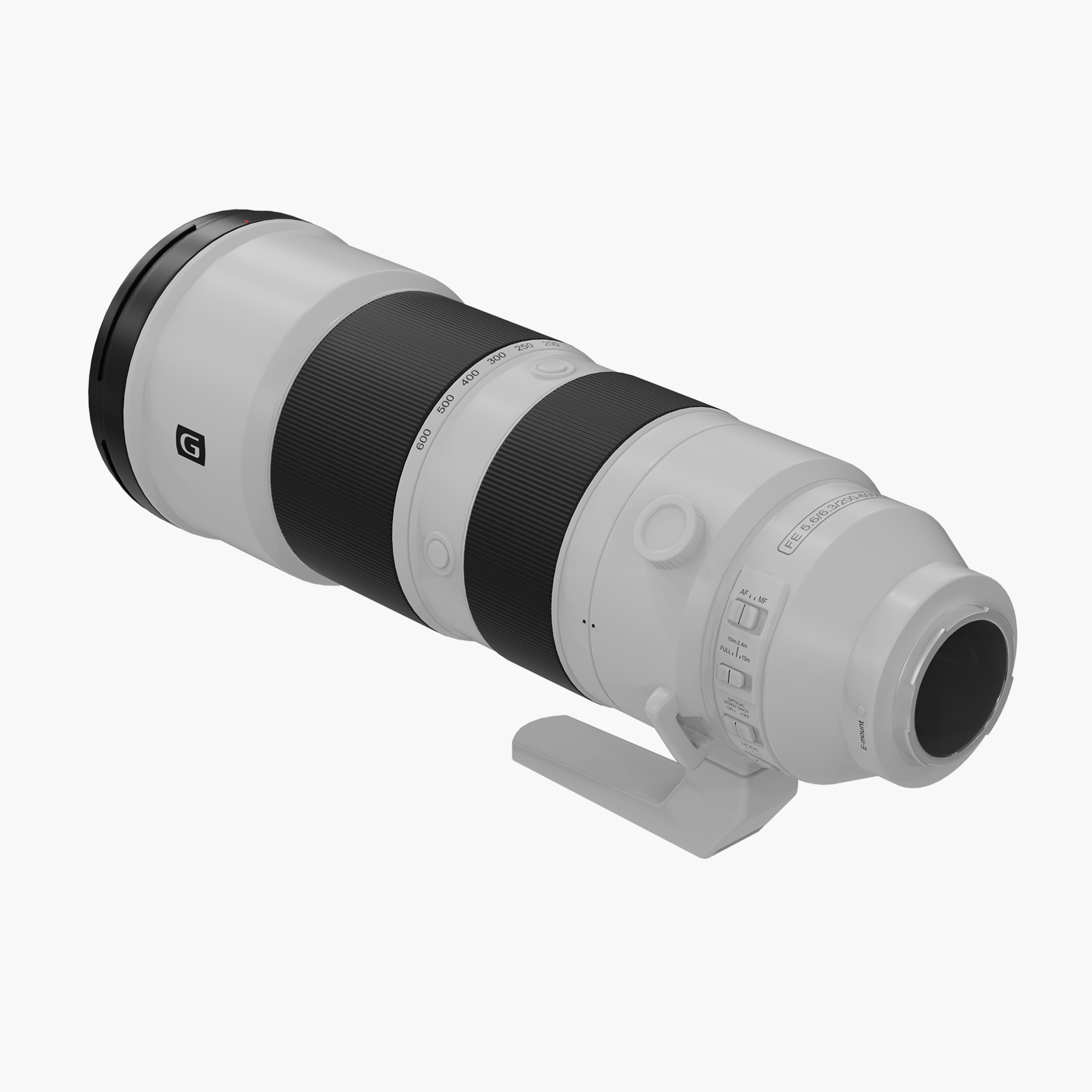 Sony FE 200-600mm Telephoto Lens 3D Model - Image 2