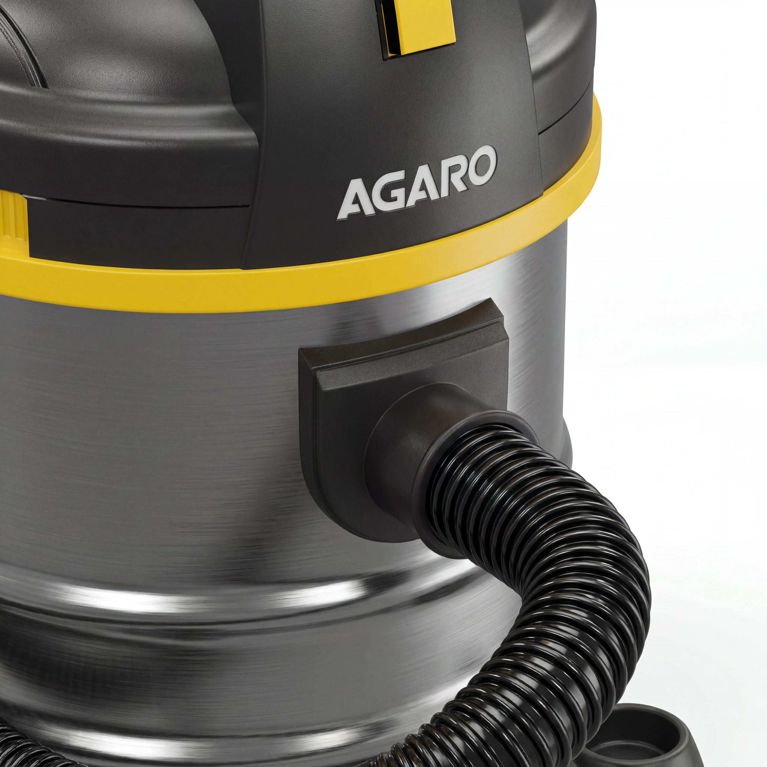 Stainless Steel Canister Vacuum Cleaner 3D Model - Image 4