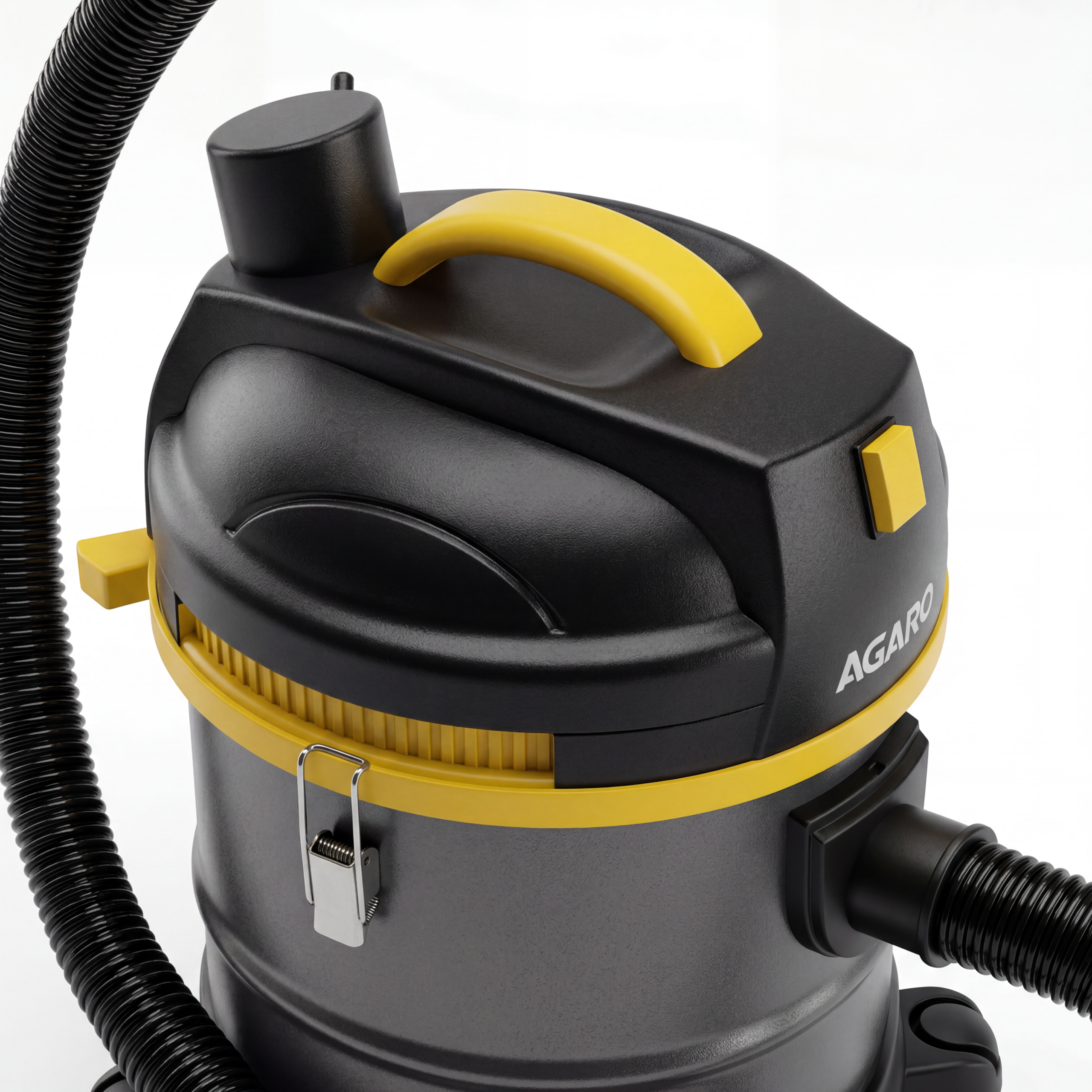 Stainless Steel Canister Vacuum Cleaner 3D Model - Image 3