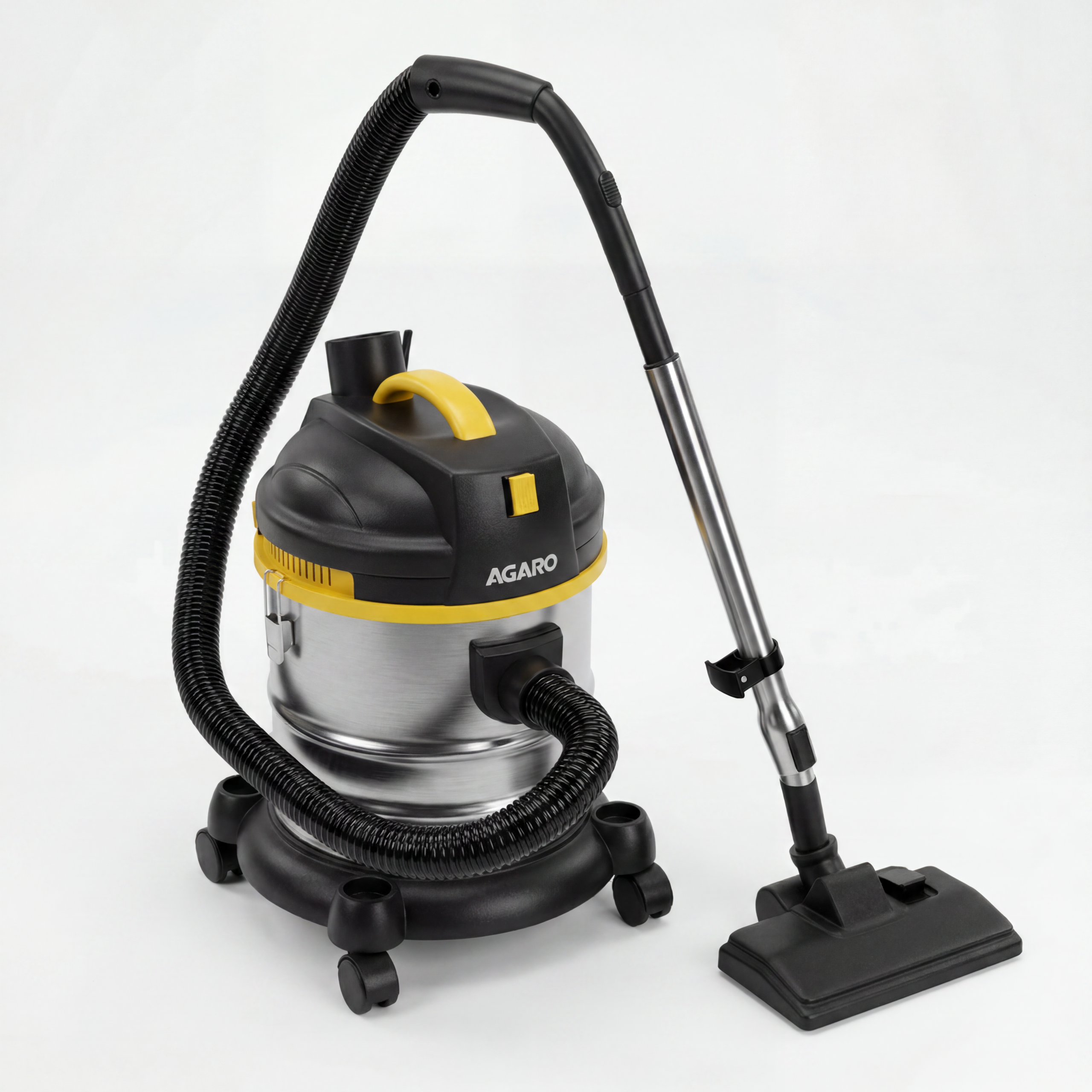 Stainless Steel Canister Vacuum Cleaner 3D Model - Image 2
