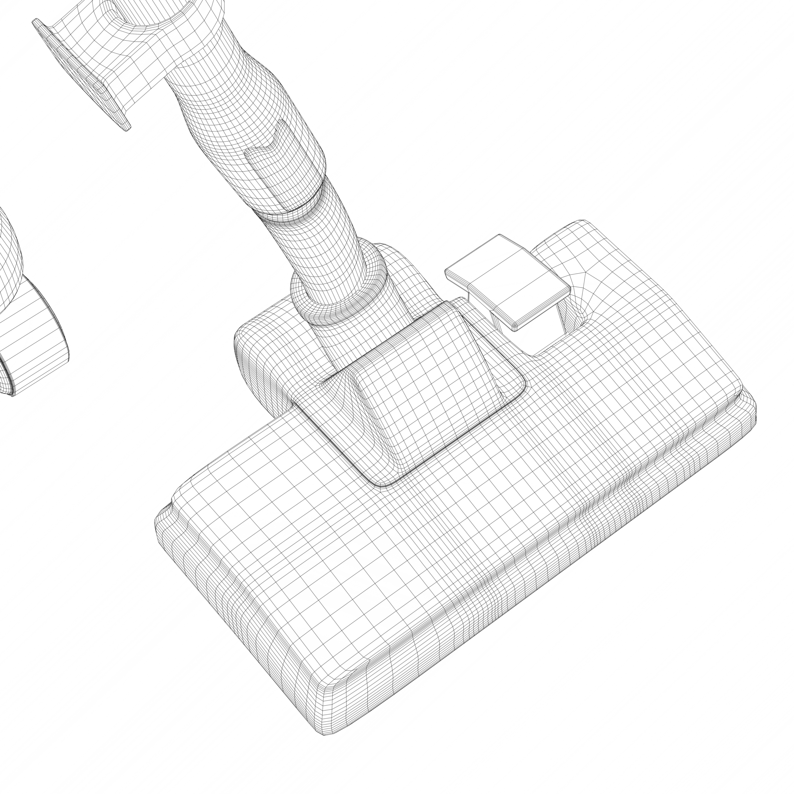 Stainless Steel Canister Vacuum Cleaner 3D Model - Image 12